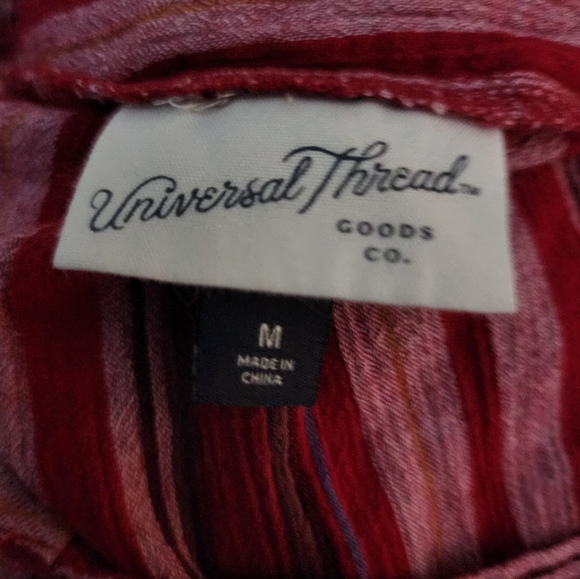 Universal Thread Women's Boho Square Neck Stripe Top Size Medium - Picture 3 of 3